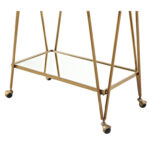 Sarish Metal Bar Cart - Chic Decora