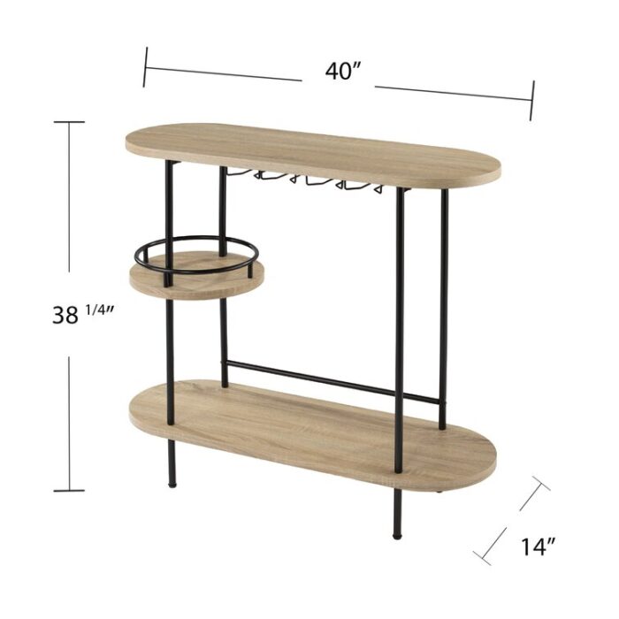 Sebago 40” Wine Bar - Chic Decora