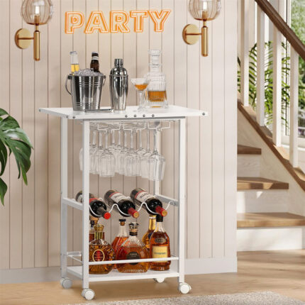 Sejo Metal Bar Cart - Chic Decora