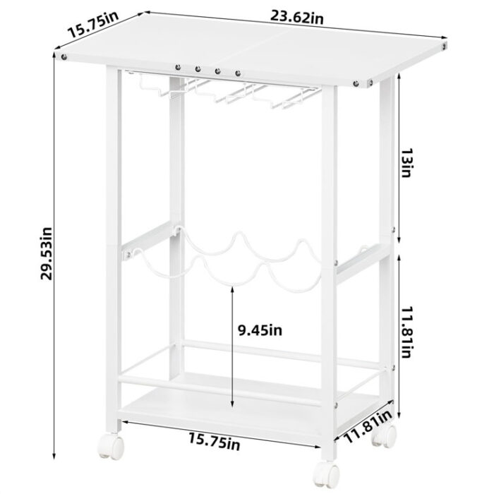 Sejo Metal Bar Cart - Chic Decora