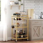 Sejun Metal Bar Cart - Chic Decora