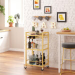 Sejun Metal Bar Cart - Chic Decora