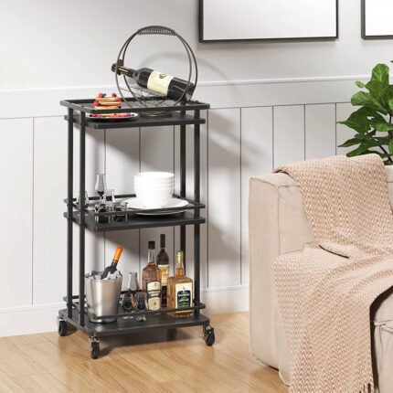 Sheredan Metal Bar Cart - Chic Decora