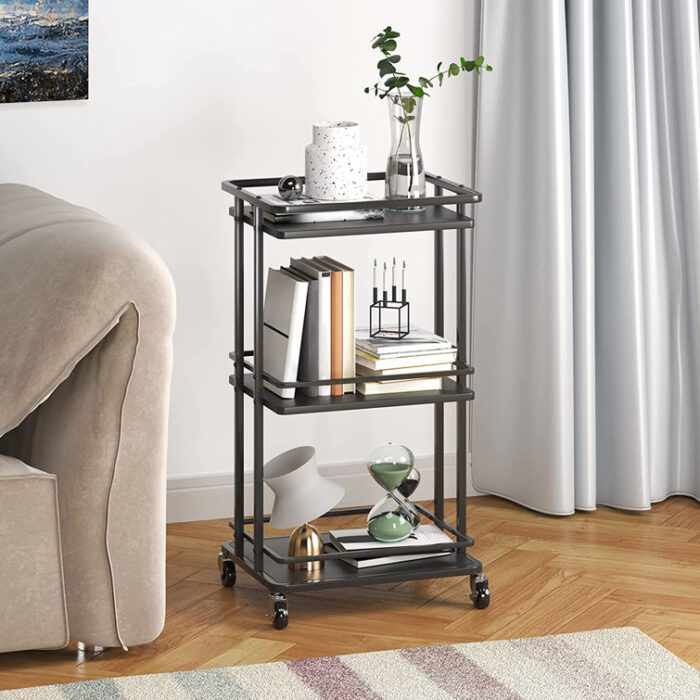 Sheredan Metal Bar Cart - Chic Decora