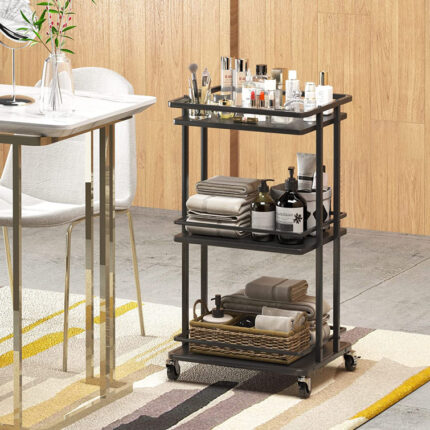 Sheredan Metal Bar Cart - Chic Decora