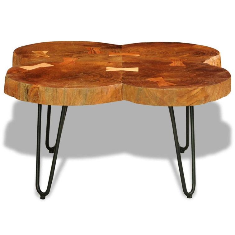 Soeren Solid Wood Top Single Coffee Table - Chic Decora