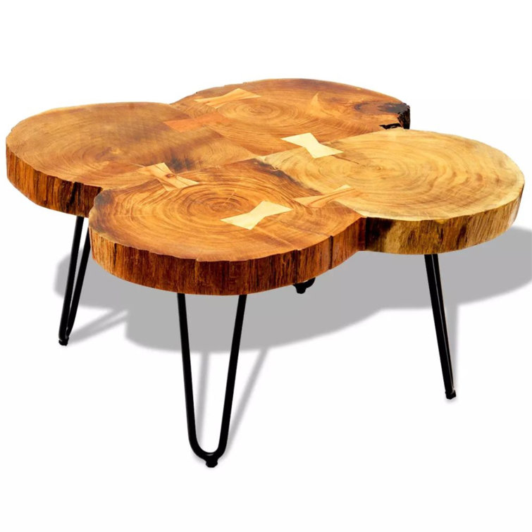 Soeren Solid Wood Top Single Coffee Table - Chic Decora