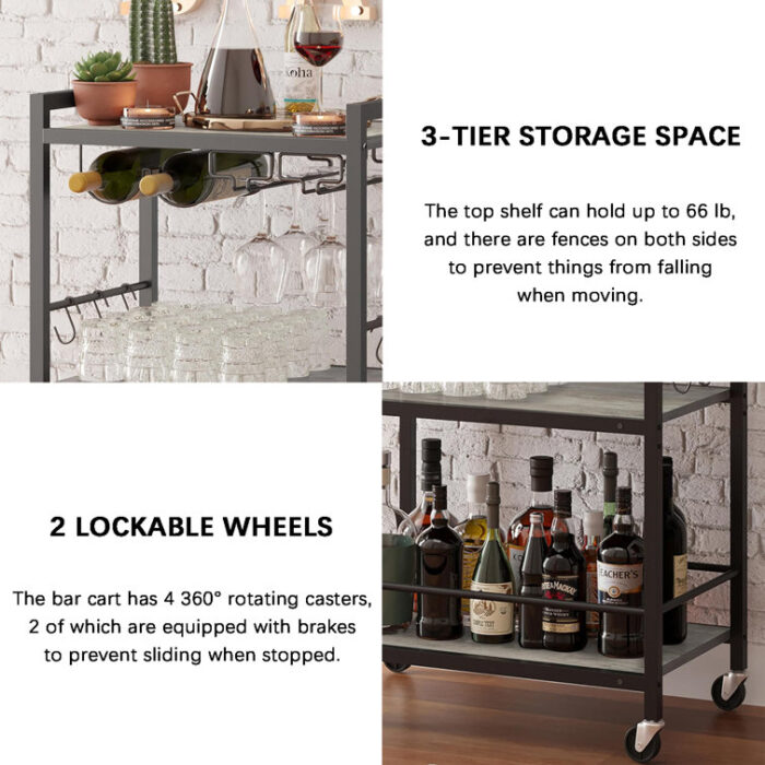 Southwind Bar Cart - Chic Decora