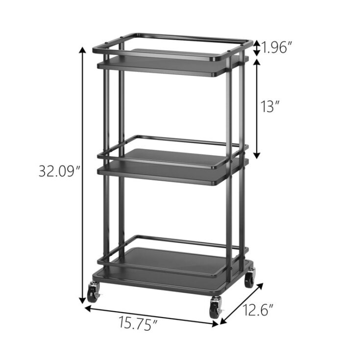 Stasia Metal Bar Cart - Chic Decora