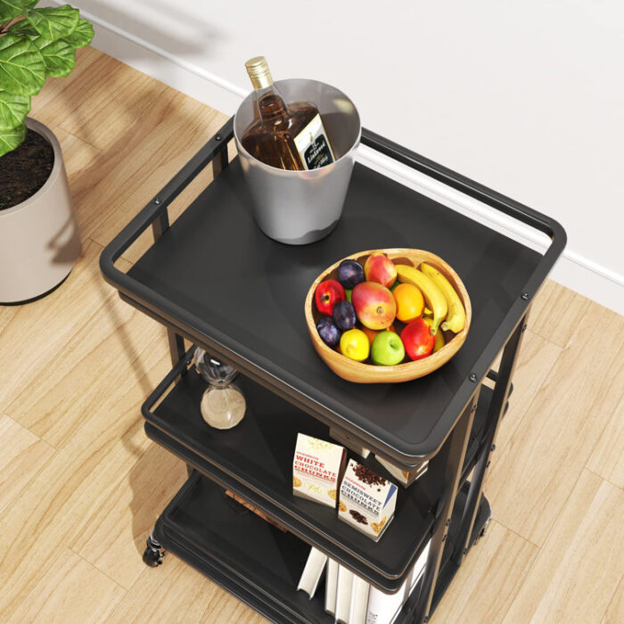 Stasia Metal Bar Cart - Chic Decora