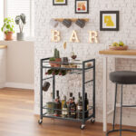 Tiedeman Metal Bar Cart - Chic Decora