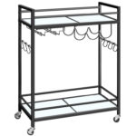 Tiedeman Metal Bar Cart - Chic Decora