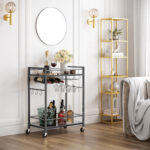 Tiedeman Metal Bar Cart - Chic Decora