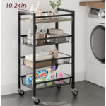 Tooborac Metal Bar Cart - Chic Decora