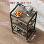 Tooborac Metal Bar Cart - Chic Decora