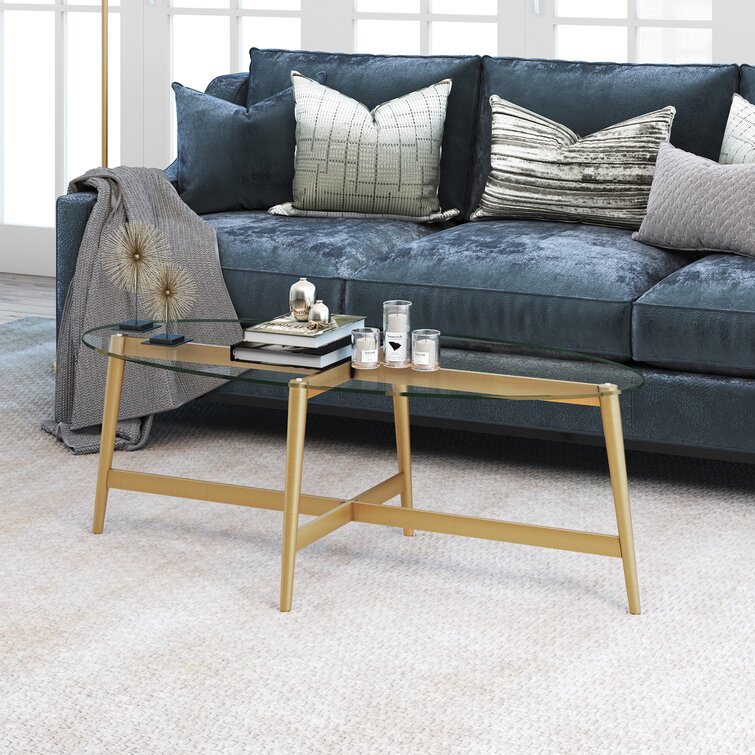 Tuller Glass Top Coffee Table - Chic Decora