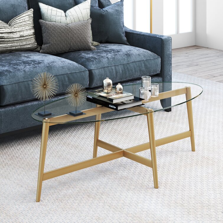 Tuller Glass Top Coffee Table - Chic Decora