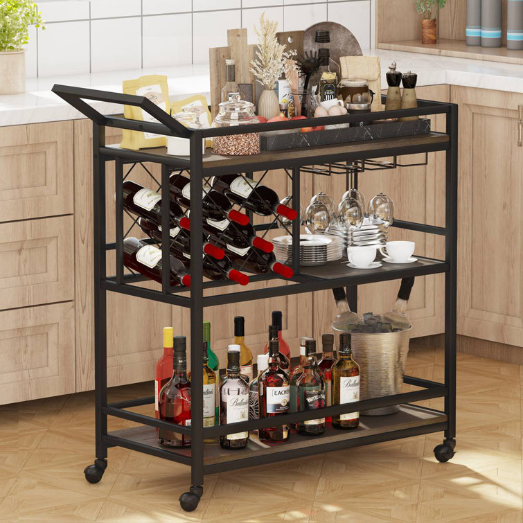 Tyanna Metal Bar Cart - Chic Decora