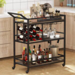 Jimia Metal Bar Cart - Chic Decora