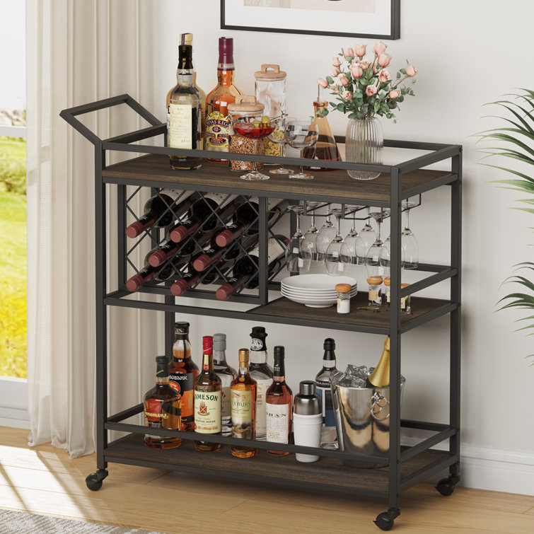 Tyanna Metal Bar Cart - Chic Decora