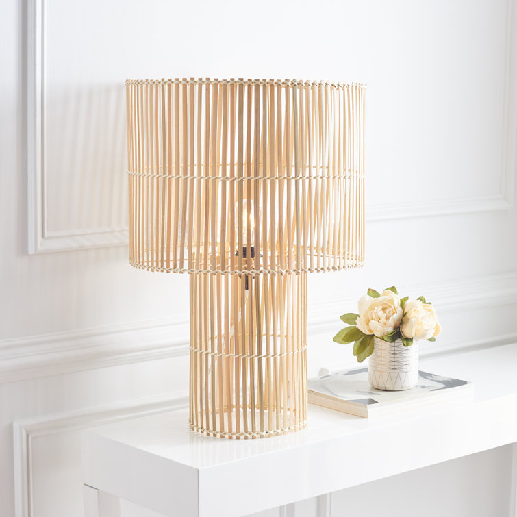 Uguna Wicker/Rattan Table Lamp - Chic Decora