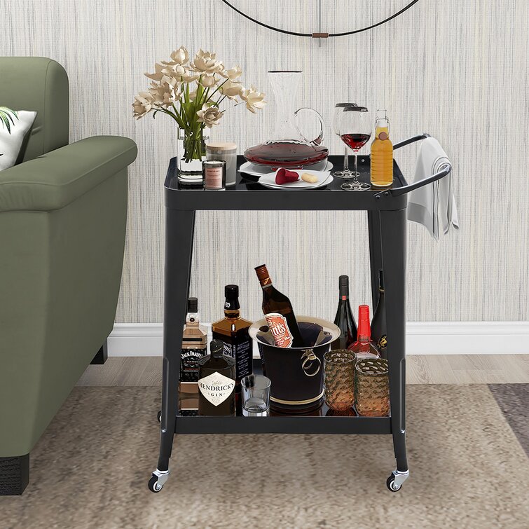 Valbonne Metal Bar Cart - Chic Decora