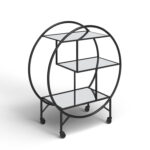 Vannoy Metal Bar Cart - Chic Decora