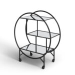 Vannoy Metal Bar Cart - Chic Decora