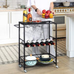 Willeta Metal Bar Cart - Chic Decora