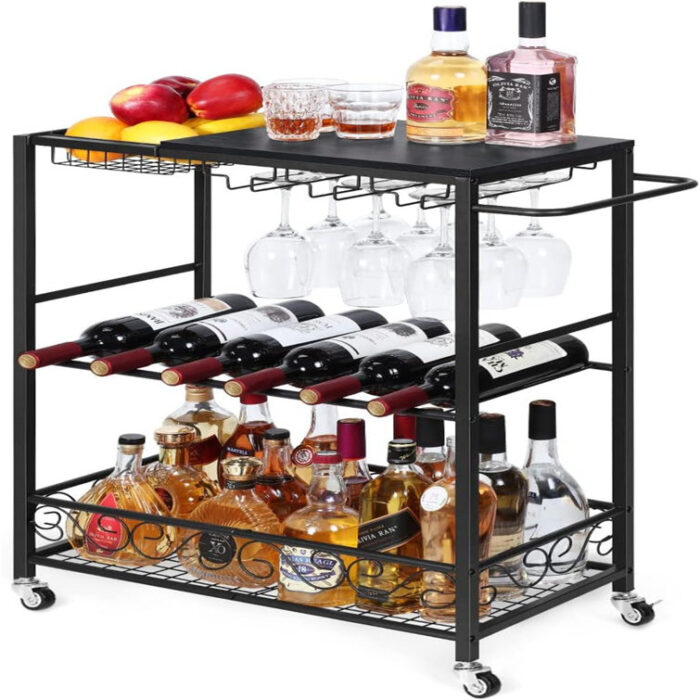 Willetton Metal Bar Cart - Chic Decora