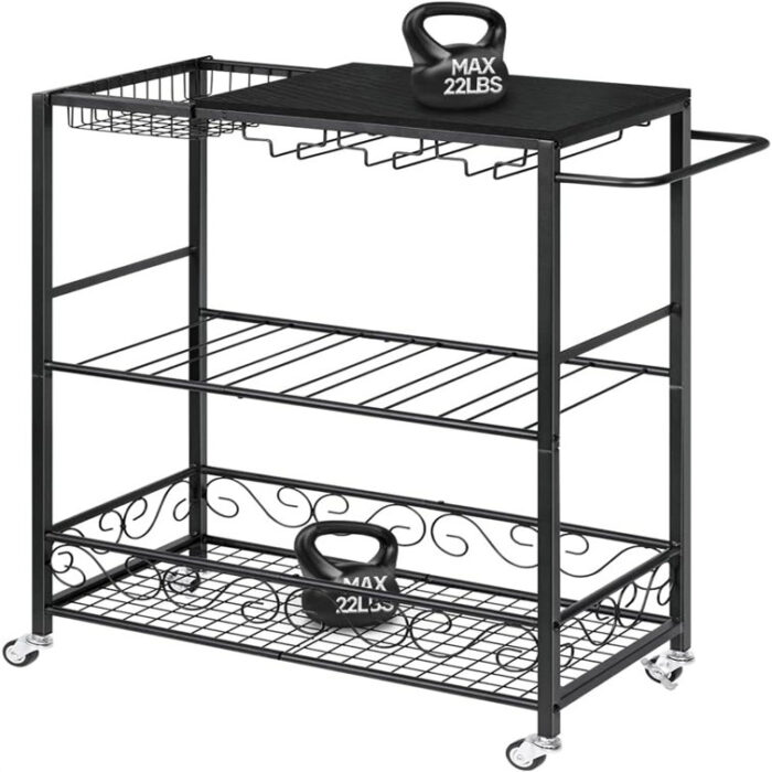 Willetton Metal Bar Cart - Chic Decora