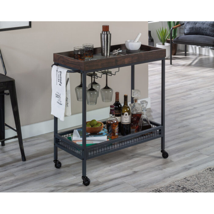 Wood Bar Cart - Chic Decora