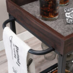 Wood Bar Cart - Chic Decora