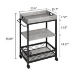 Yanisley Metal Bar Cart - Chic Decora