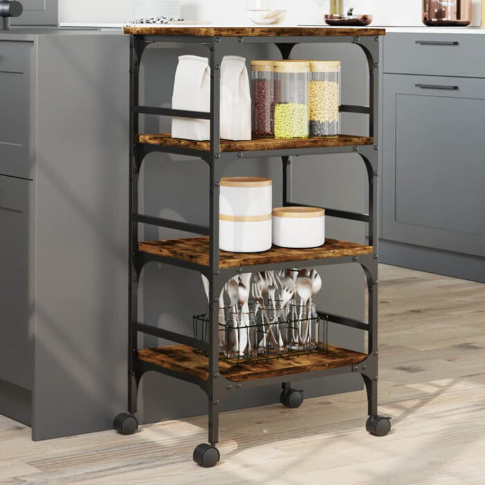 Yorklyn Metal Bar Cart - Chic Decora