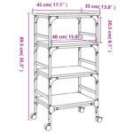 Yorklyn Metal Bar Cart - Chic Decora