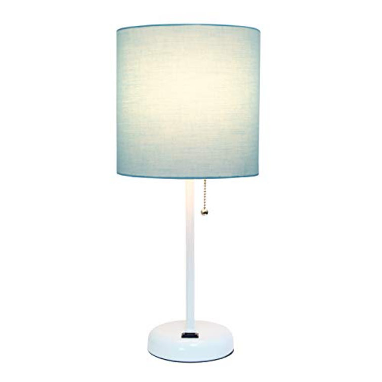 Zainab 19.5″ Table Lamp with Outlet - Chic Decora