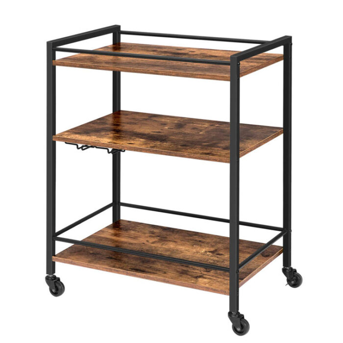 Zakori Metal Bar Cart - Chic Decora