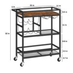 Zuella Metal Bar Cart - Chic Decora