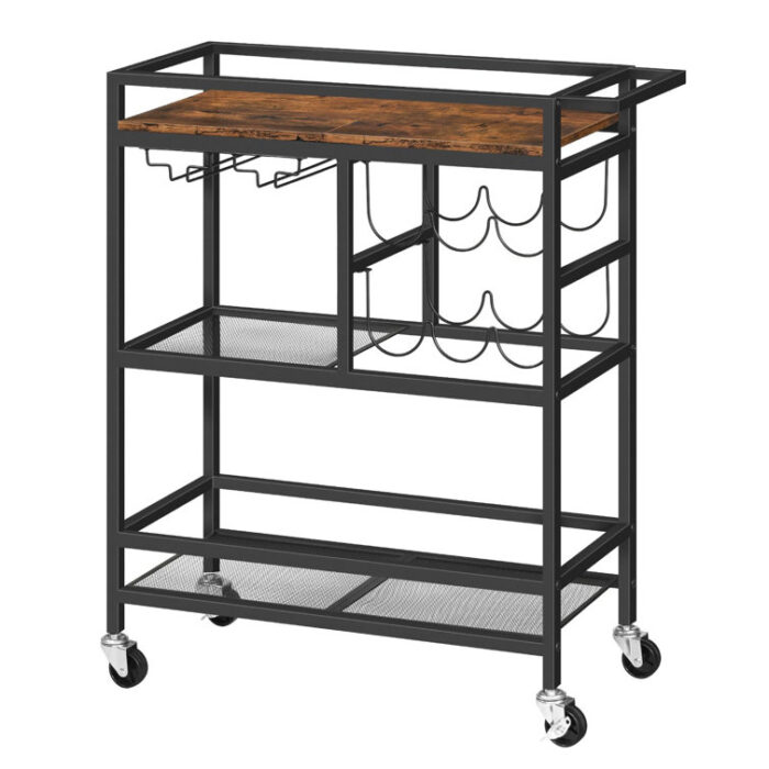 Zuella Metal Bar Cart - Chic Decora