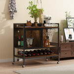 Zyauna Metal Bar Cart - Chic Decora