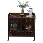 Zyauna Metal Bar Cart - Chic Decora