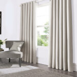 100% Blackout Curtains Textured Max Blackout Drapes Thermal Insulation Reduce Noise For Living (Set of 2) - Chic Decora