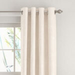 100% Blackout Linen Blend Grommet Curtain Set (Set of 2) - Chic Decora