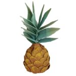 11″ Orange Tropical Artificial Pineapple Decoration - Chic Decora