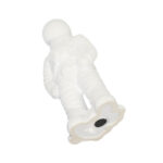 12″ Ceramic Astronaut Statue Contemporary White Figurine – 6″ x 5″ x 12″ - Chic Decora