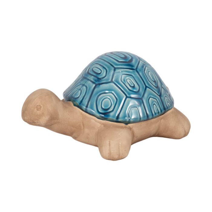 13″ Ceramic Tortoise Sculpture Decor For Home or Garden Decor – 13″ x 9″ x 6″ - Chic Decora