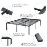 18.3” Metal Bed Frame - Chic Decora