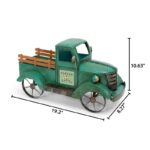 18.9 In Metal Antique Farm Truck - Chic Decora