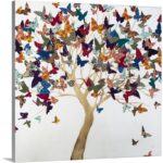 ” A Butterflys Journey ” by Sydney Edmunds Painting Print - Chic Decora